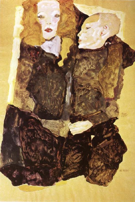 Egon Schiele The Brother oil painting picture
